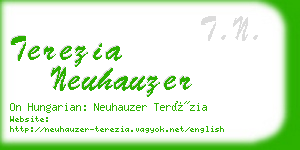 terezia neuhauzer business card